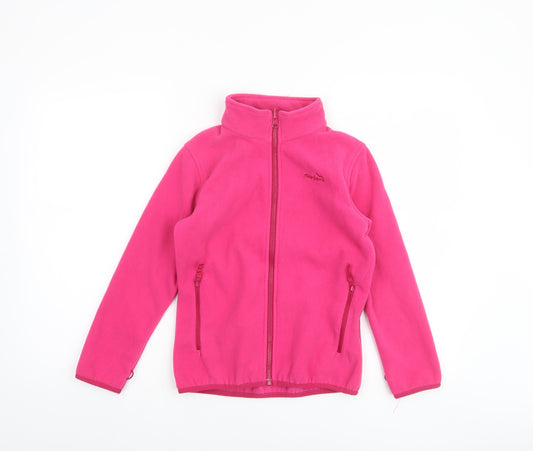 Peter Storm Girls Pink Fleece Full Zip Jacket 9-10 Years