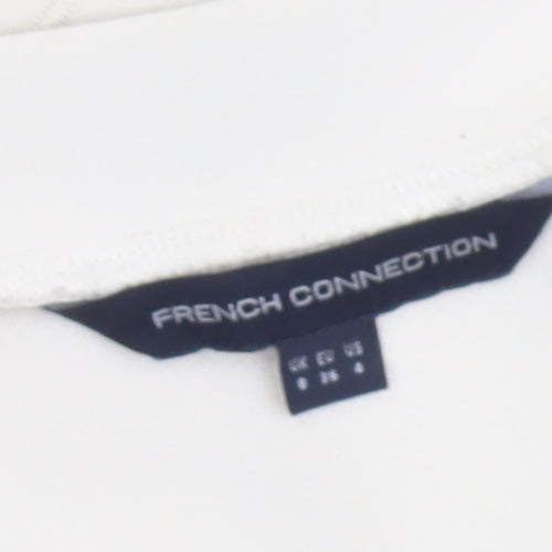 French Connection Women's Ivory Size 8 Bodycon Short Dress