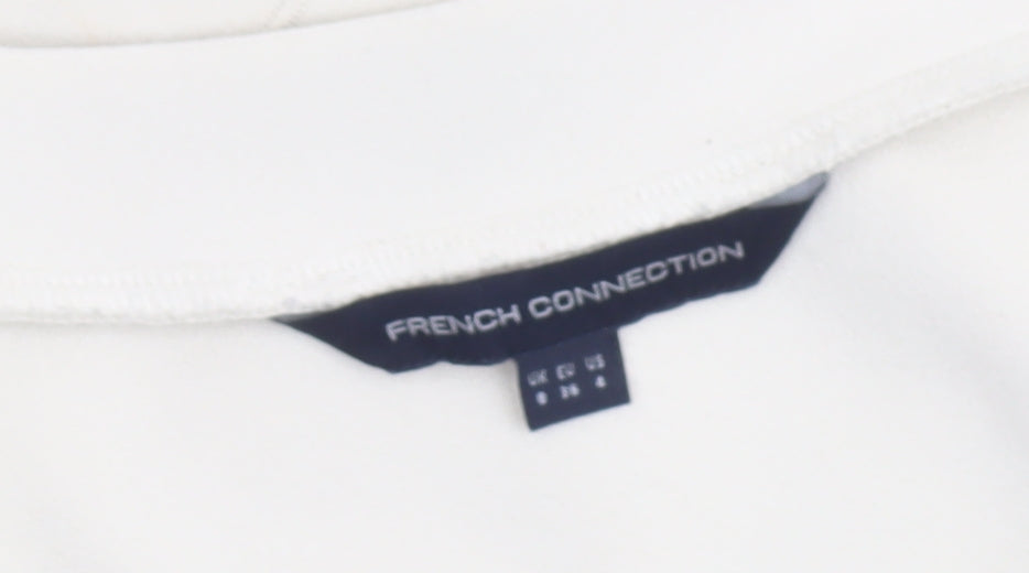 French Connection Women's Ivory Size 8 Bodycon Short Dress