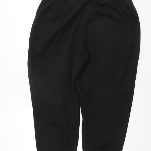 Puma Women's Black Jogger Sweatpants L Fleece Comfort Sportswear