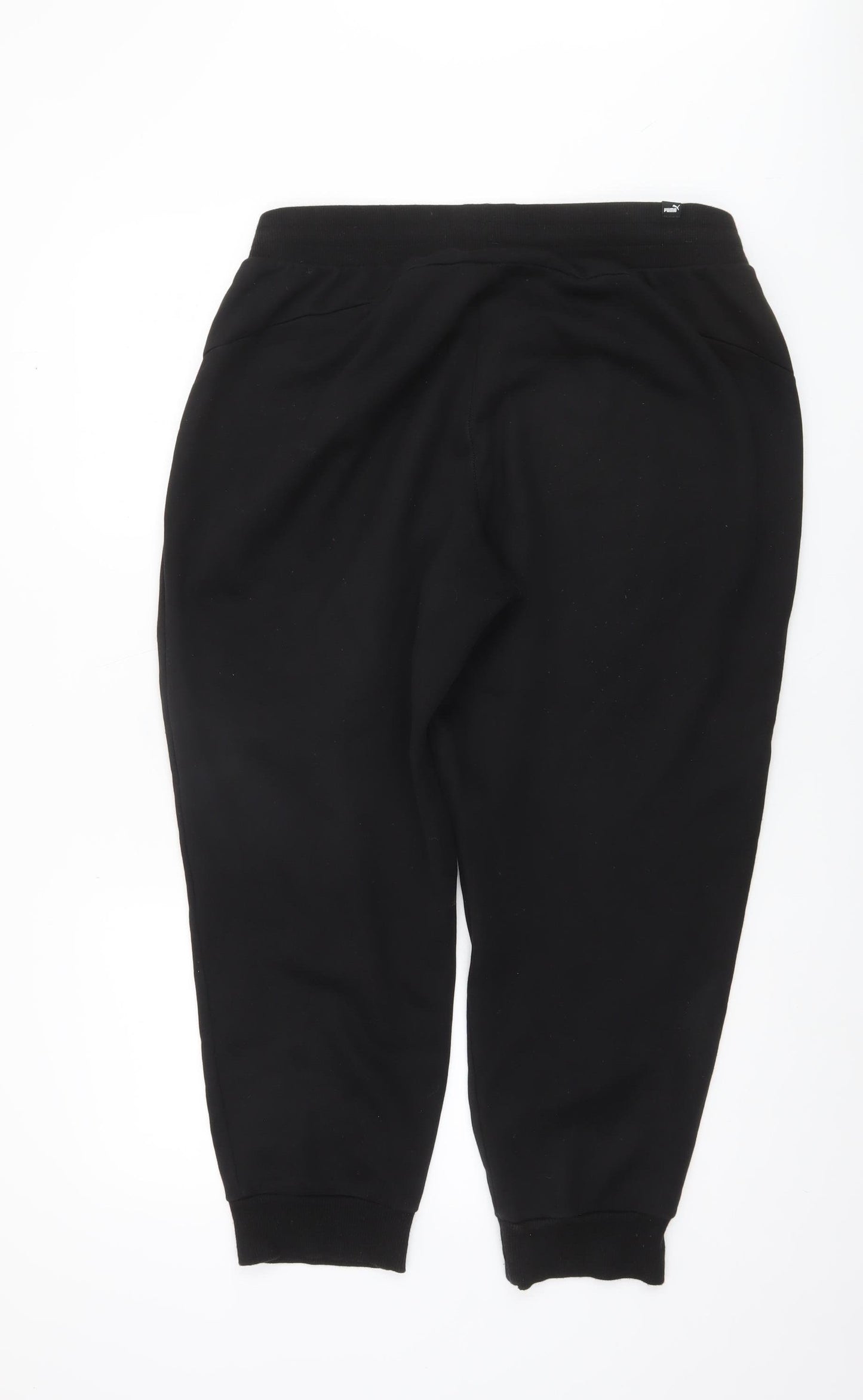 Puma Women's Black Jogger Sweatpants L Fleece Comfort Sportswear