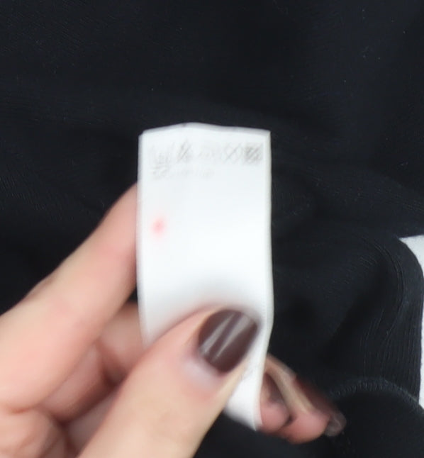 Marks and Spencer Women Black Size 10 Boat Neck Long Sleeve Top