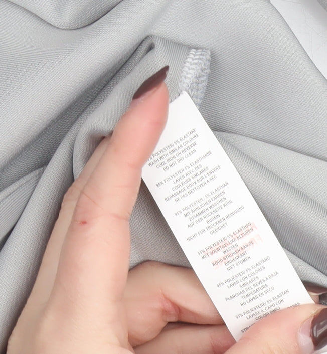 I Saw It First Women's Grey Double-Breasted Blazer UK 6