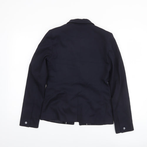 Next Women Blue Size 8 Tailoring One Button Blazer Jacket