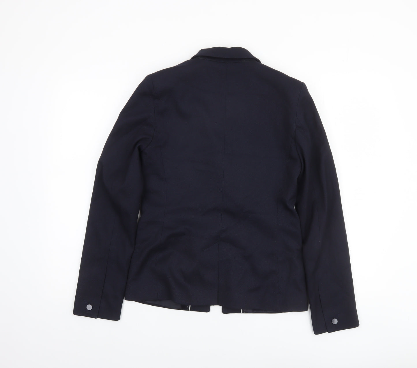 Next Women Blue Size 8 Tailoring One Button Blazer Jacket