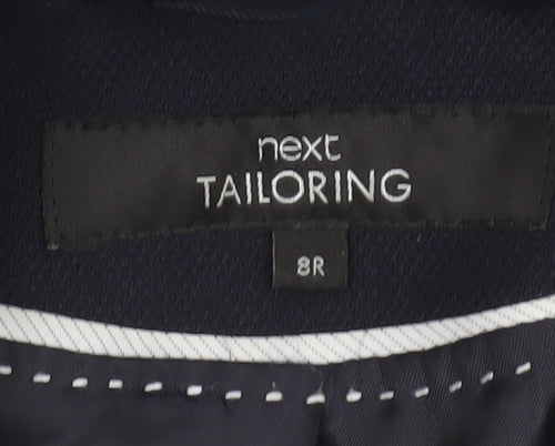Next Women Blue Size 8 Tailoring One Button Blazer Jacket