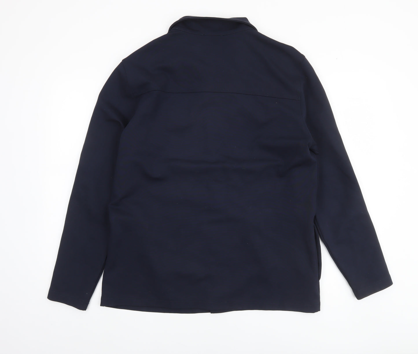 Arne Women's Blue Regular Fit Collared Button Jacket M