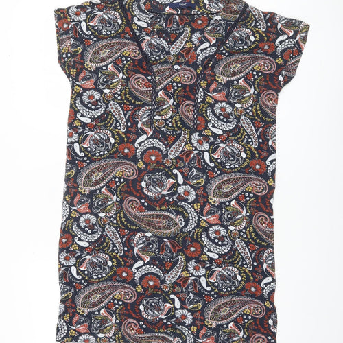Next Women's Multicoloured Paisley Tunic Blouse Size 10