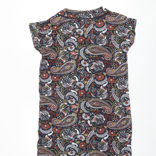 Next Women's Multicoloured Paisley Tunic Blouse Size 10