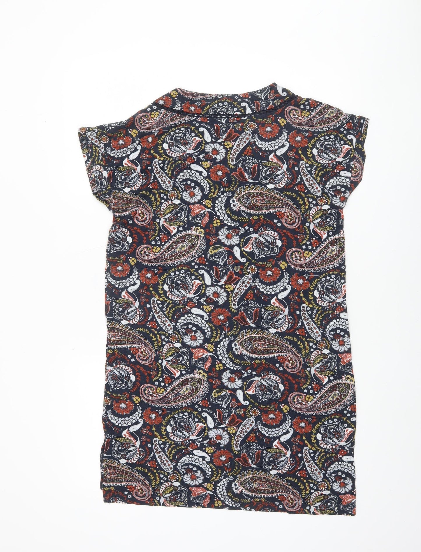 Next Women's Multicoloured Paisley Tunic Blouse Size 10