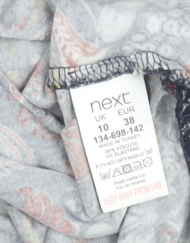 Next Women's Multicoloured Paisley Tunic Blouse Size 10