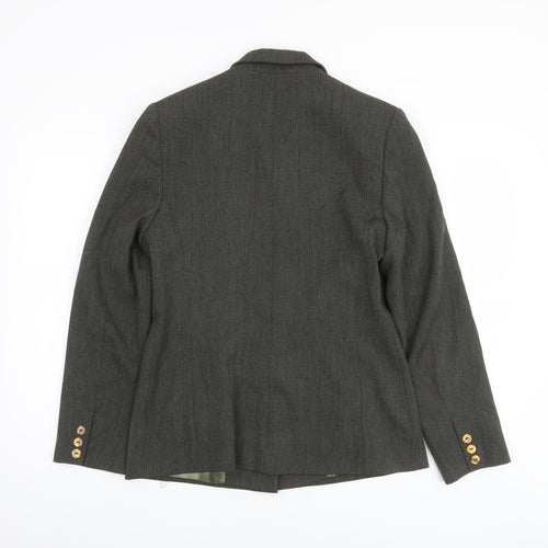 Debenhams Women Grey Size 10 Single-Breasted Suit Jacket