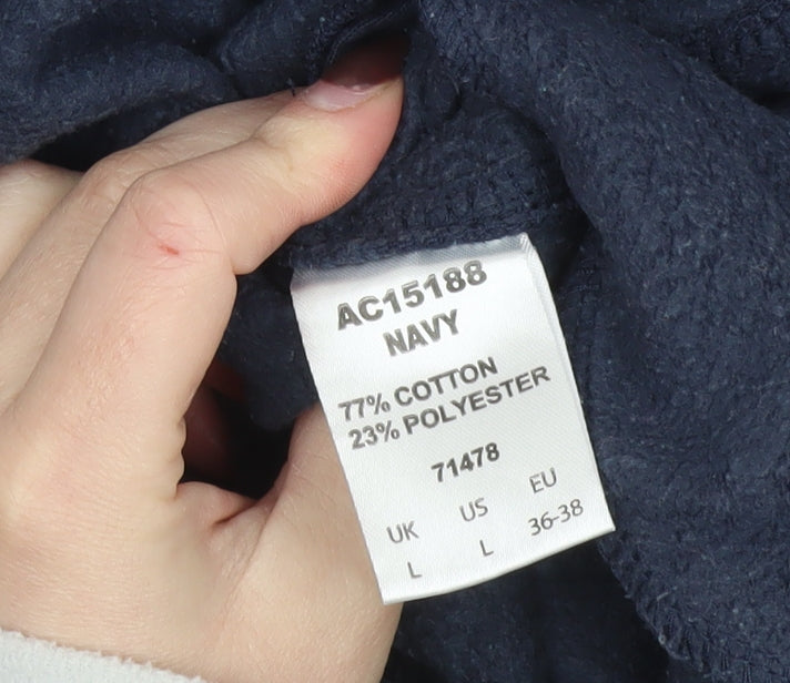 Cotton Traders Men’s Blue Fleece Sweatpants L Elastic Waist Regular