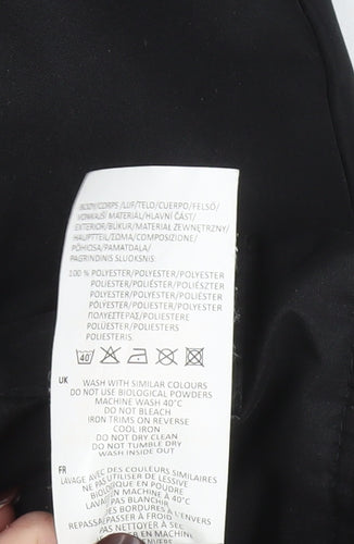 Slazenger Men's Black Waterproof Hooded Rain Jacket Size S