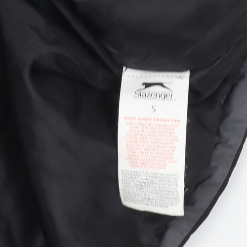 Slazenger Men's Black Waterproof Hooded Rain Jacket Size S