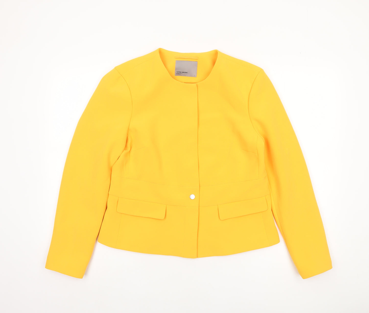 Vero Moda Women's Yellow Tailored Blazer Jacket L