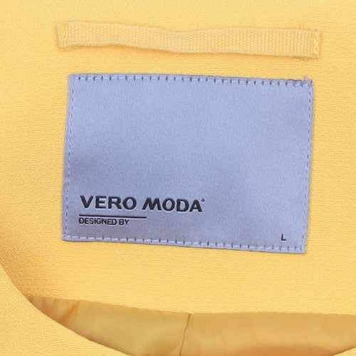 Vero Moda Women's Yellow Tailored Blazer Jacket L