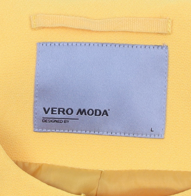 Vero Moda Women's Yellow Tailored Blazer Jacket L