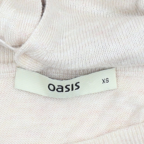 Oasis Womens Multicoloured Paisley Viscose Knit Jumper XS