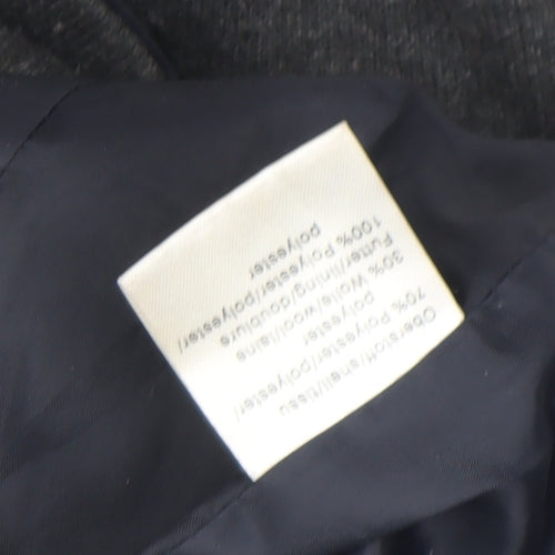 Malvin Women Grey Wool Blend Blazer Jacket Size 12