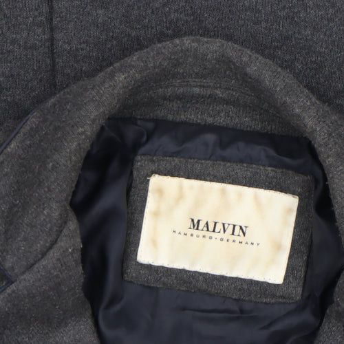 Malvin Women Grey Wool Blend Blazer Jacket Size 12