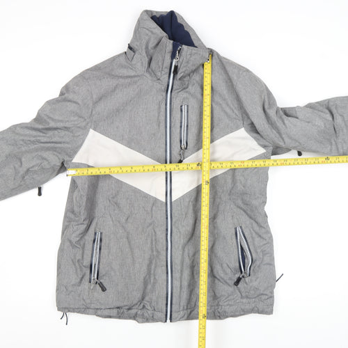 Crivit PRO Women’s Grey Waterproof Ski Jacket Size L Winter Coat
