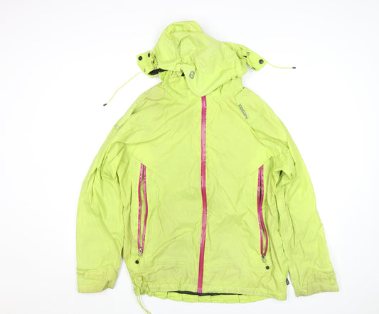 TOG24 Women’s Green Waterproof Windproof Hooded Rain Jacket Size 14