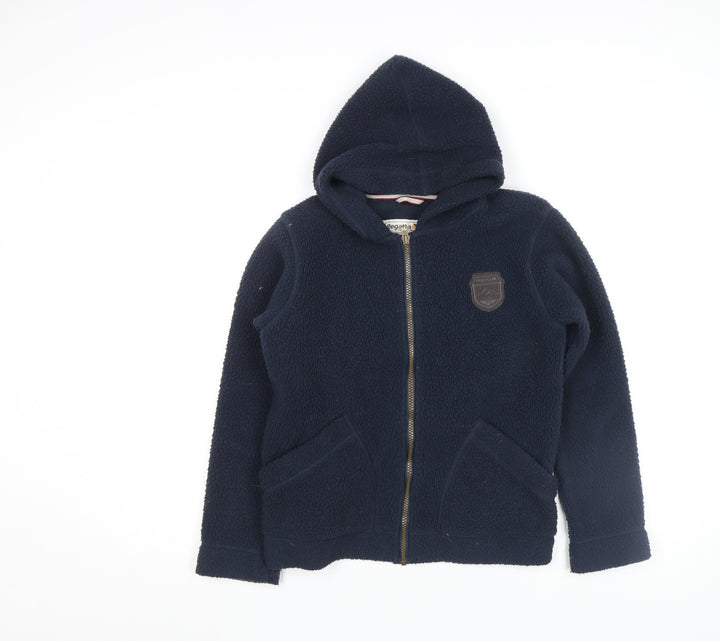 Regatta Boys Blue Fleece Hooded Zip Jacket 11-12 Years Hiking Outdoor