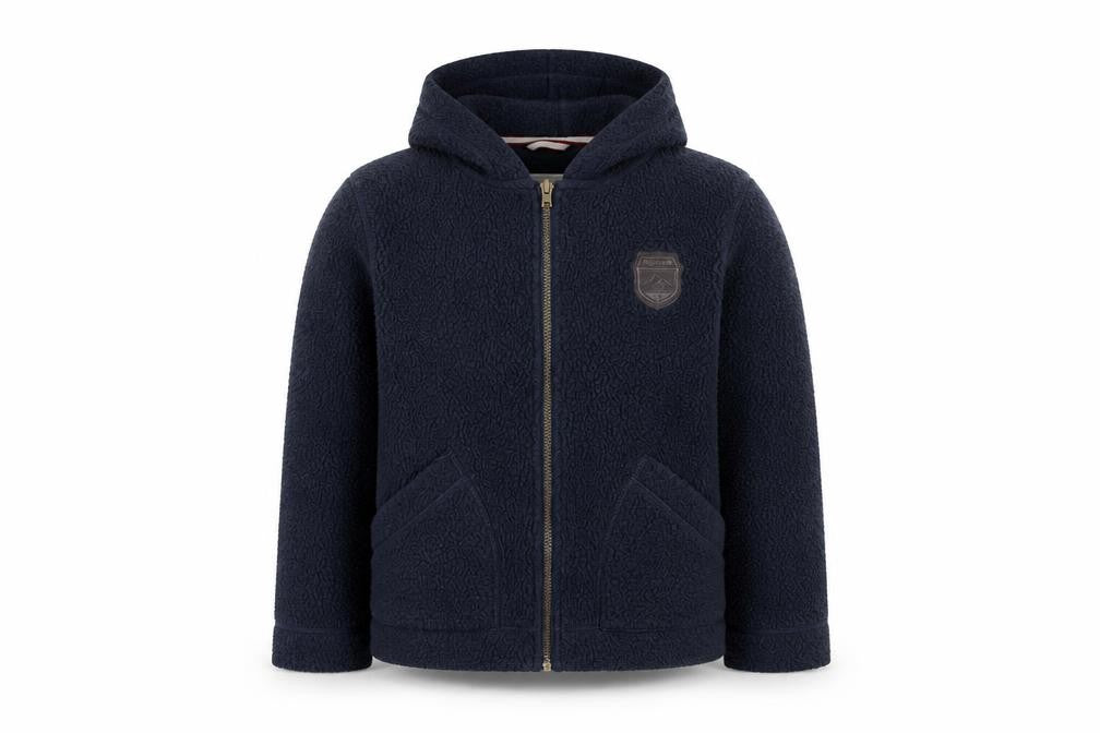 Regatta Boys Blue Fleece Hooded Zip Jacket 11-12 Years Hiking Outdoor