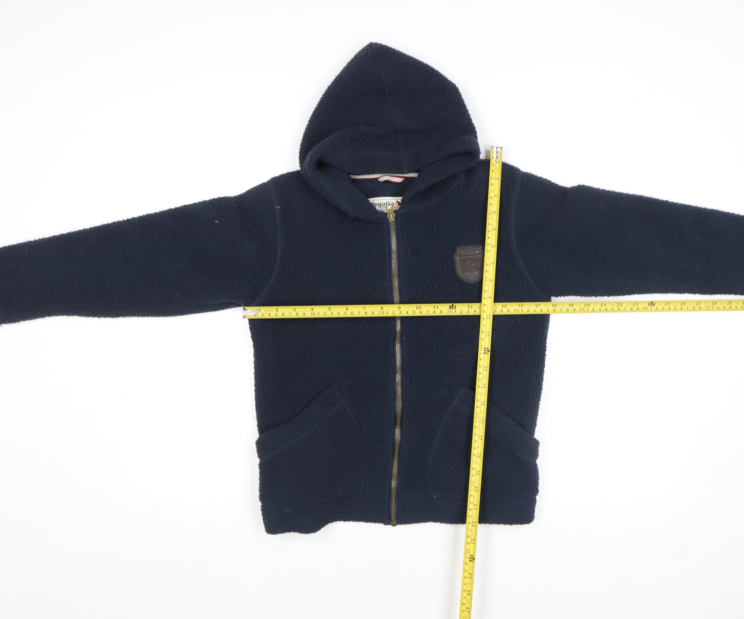 Regatta Boys Blue Fleece Hooded Zip Jacket 11-12 Years Hiking Outdoor