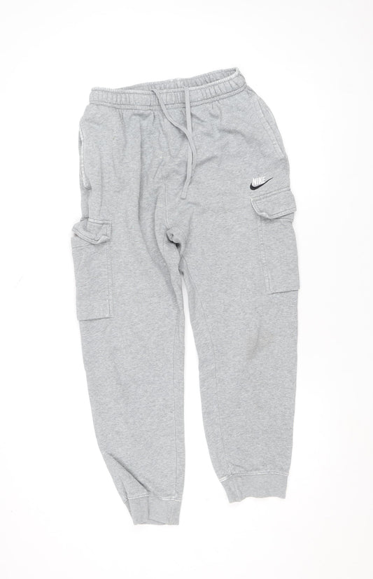 Nike Men's Grey Jogger Fleece Sweatpants Size M