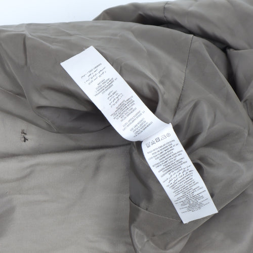 Cinque Uomo Men's Beige Cotton Trench Coat Size L Double-Breasted Classic