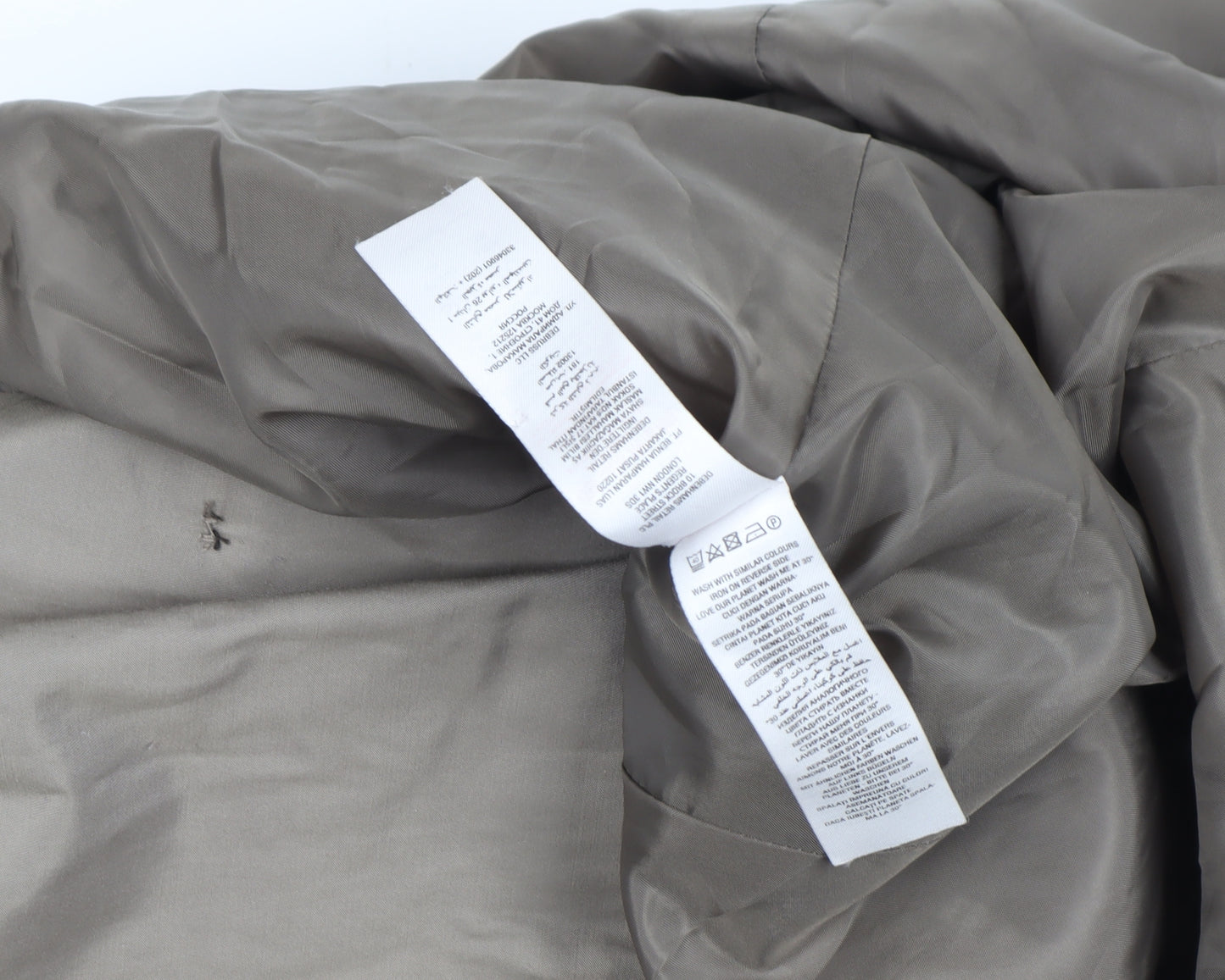 Cinque Uomo Men's Beige Cotton Trench Coat Size L Double-Breasted Classic