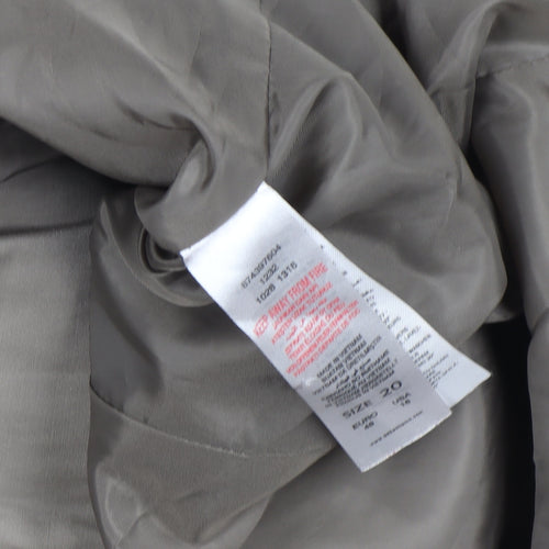 Cinque Uomo Men's Beige Cotton Trench Coat Size L Double-Breasted Classic