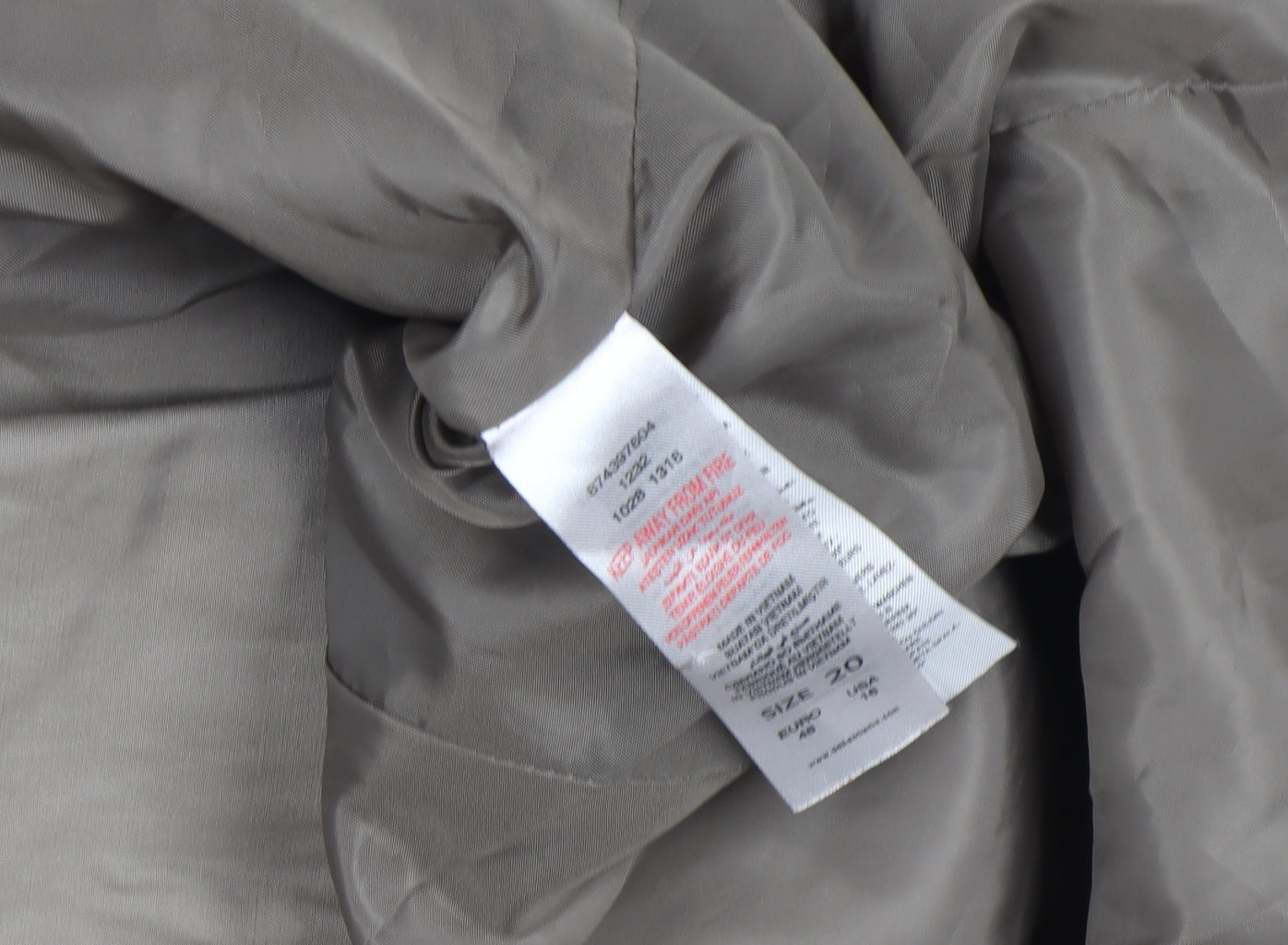 Cinque Uomo Men's Beige Cotton Trench Coat Size L Double-Breasted Classic