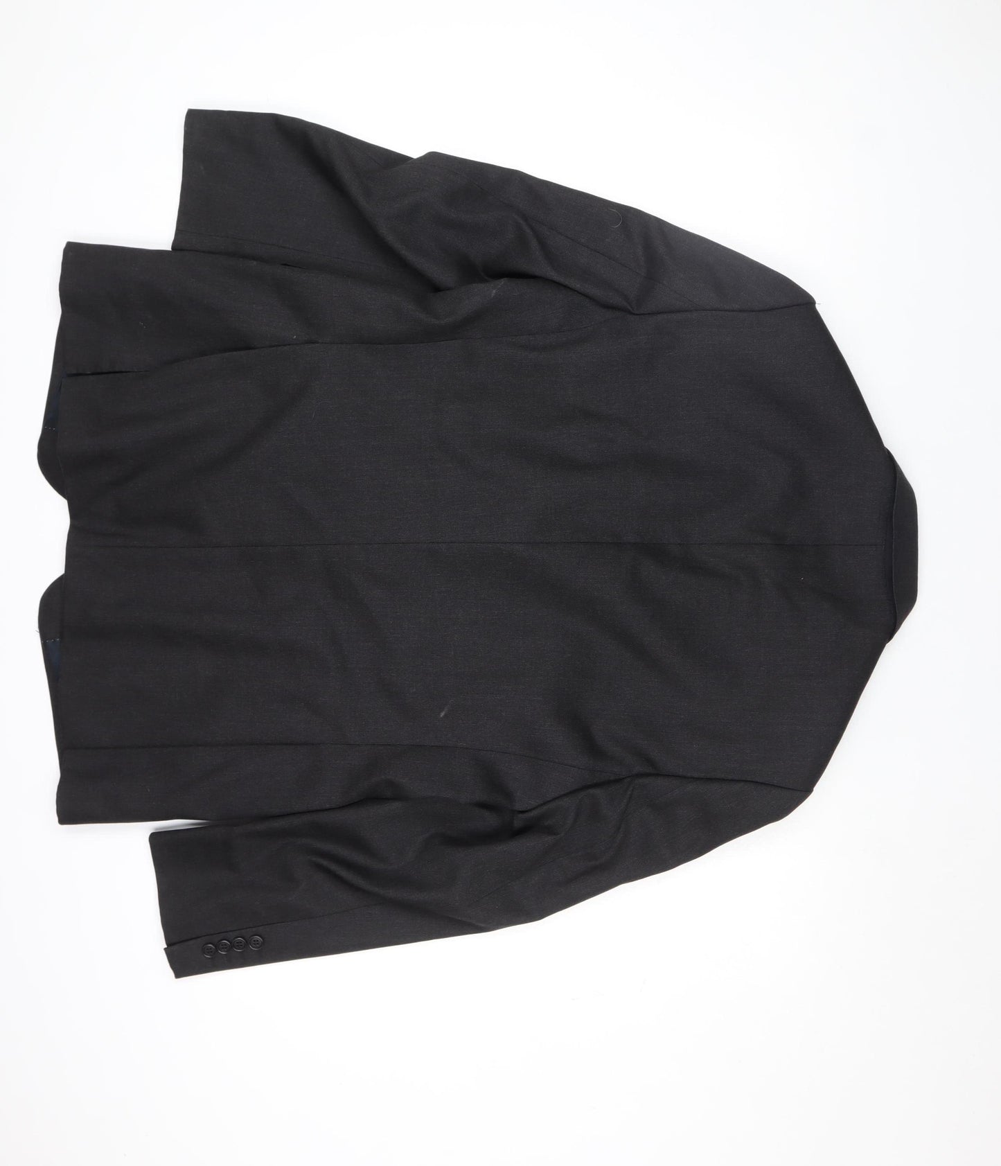 Magee Men's Black Wool Blazer 48 Regular Two Button Classic Jacket