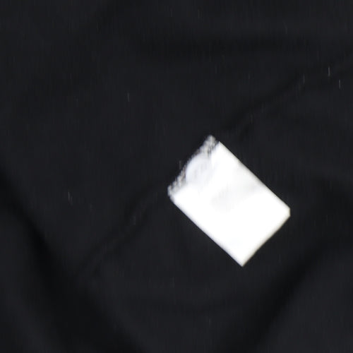 Cotton Traders Men's Black Long Sleeve Rugby Polo Shirt Size L