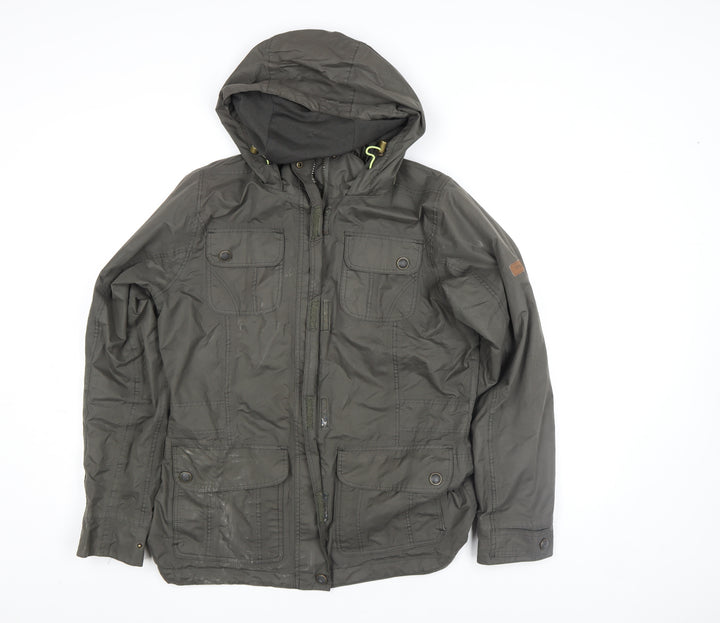 Regatta Womens Green Hooded Parka Jacket Size 12 Water Resistant