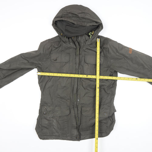 Regatta Womens Green Hooded Parka Jacket Size 12 Water Resistant