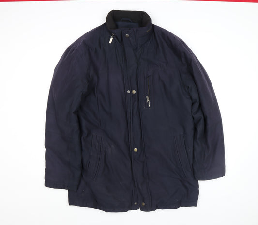 Blue Taverner Men's Blue 42 Parka Waterproof Jacket Lined Hooded