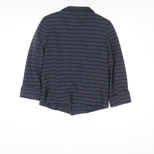 Principles by Ben de Lisi Women's Blue Striped Blazer Size 10