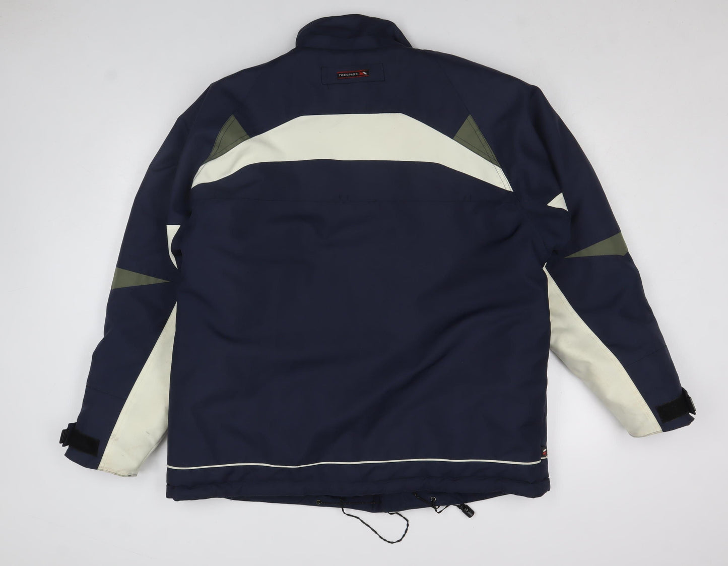 Trespass Men Blue M Ski Jacket Waterproof Windproof Hooded Winter Coat