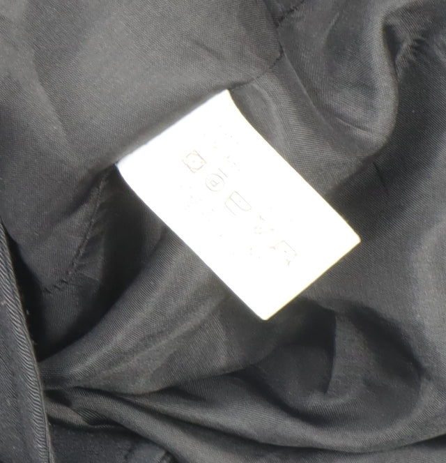 Oasis Women Black Regular Fit Two-Button Blazer Jacket Size M