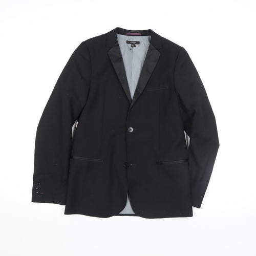 Marks and Spencer Autograph Teens Black 13-14Y Tuxedo Blazer Jacket
