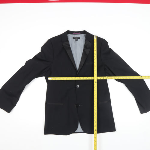 Marks and Spencer Autograph Teens Black 13-14Y Tuxedo Blazer Jacket