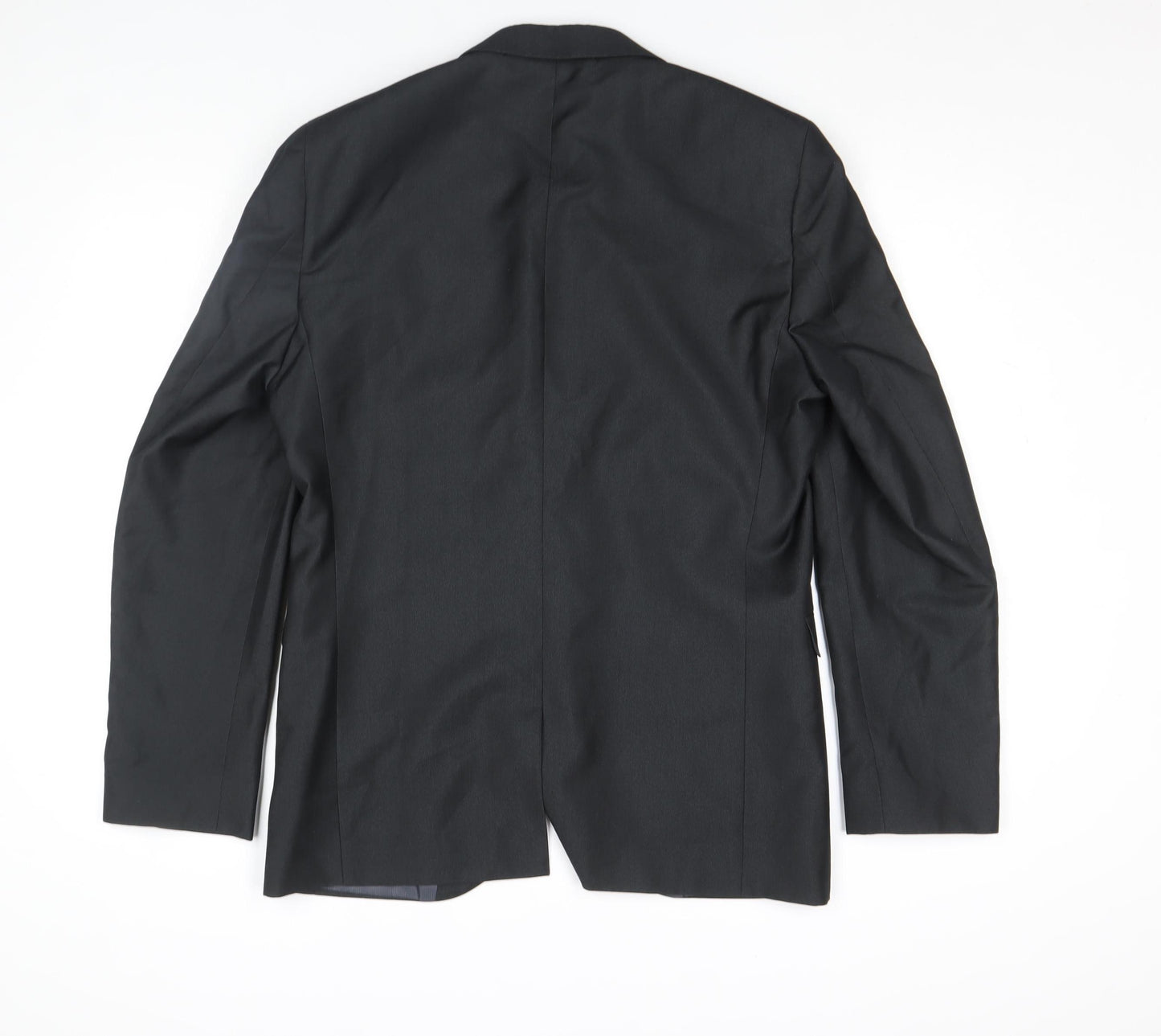 Next Men's Black Tailored Fit Wool Blend 38in Blazer Jacket
