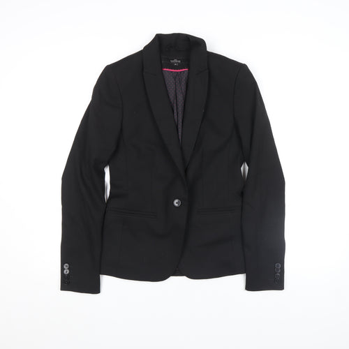 Next Women Black Size 8 Tailored Blazer Jacket