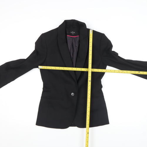 Next Women Black Size 8 Tailored Blazer Jacket