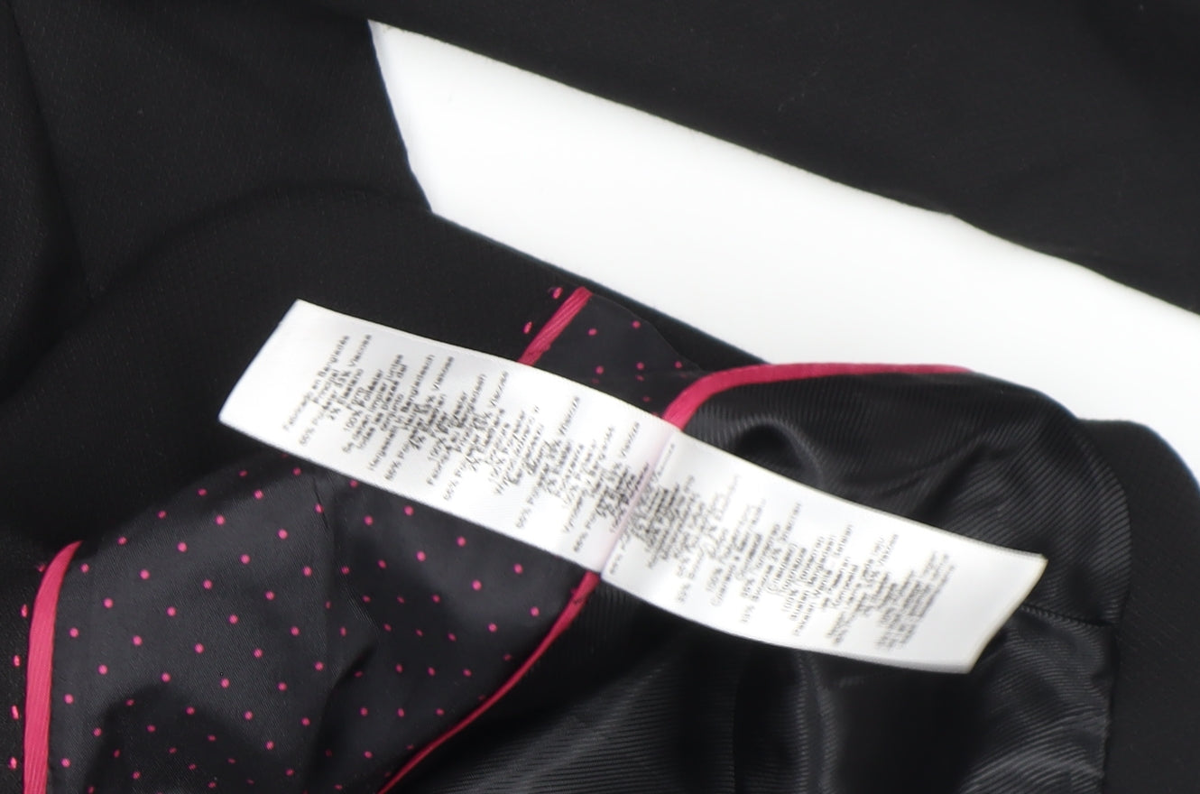 Next Women Black Size 8 Tailored Blazer Jacket
