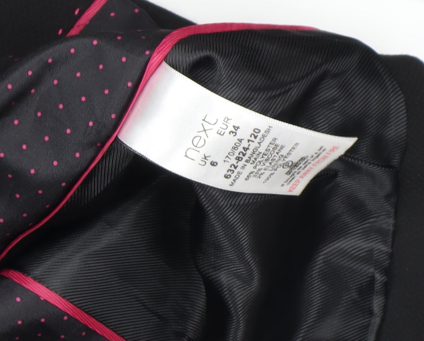 Next Women Black Size 8 Tailored Blazer Jacket